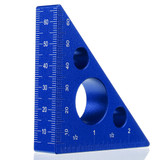 Aluminum Alloy Wood Angle Ruler DIY Protractor Miter Triangle Ruler Woodworking Tool