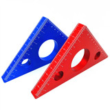 Aluminum Alloy Wood Angle Ruler DIY Protractor Miter Triangle Ruler Woodworking Tool