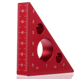 Aluminum Alloy Wood Angle Ruler DIY Protractor Miter Triangle Ruler Woodworking Tool