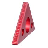 Aluminum Alloy Wood Angle Ruler DIY Protractor Miter Triangle Ruler Woodworking Tool
