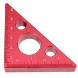 Aluminum Alloy Wood Angle Ruler DIY Protractor Miter Triangle Ruler Woodworking Tool