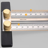 High-precision Scale Ruler T-type Hole Ruler Stainless Woodworking Scribing Mark Ruler
