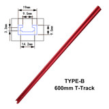 300/400/500/600mm Aluminum Alloy Miter Slot T-slot Rail DIY Woodworking Tool