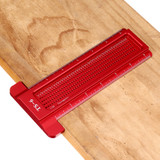 Drillpro Aluminium Alloy TS 3 to 8 Inch Hole Positioning Measuring Ruler Precision Marking T Ruler Scriber Ruler Woodworking Tool