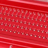 Drillpro Aluminium Alloy TS 3 to 8 Inch Hole Positioning Measuring Ruler Precision Marking T Ruler Scriber Ruler Woodworking Tool