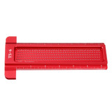 Drillpro Aluminium Alloy TS 3 to 8 Inch Hole Positioning Measuring Ruler Precision Marking T Ruler Scriber Ruler Woodworking Tool