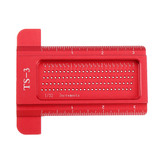 Drillpro Aluminium Alloy TS 3 to 8 Inch Hole Positioning Measuring Ruler Precision Marking T Ruler Scriber Ruler Woodworking Tool