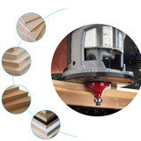 Drillpro 15PCS Tungsten Carbide Tipped Router Bit Set 1/4 Inch Shank Wood Milling Saw Cutter Woodworking Tools Kit with Wooden Case for Home & DIY