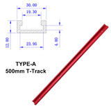 300-600mm Aluminum Alloy Miter Slot Mitered  T-Track T-bar Rail DIY Woodworking Tool