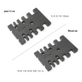 Drillpro Inch/MM Woodworking Tenon and Mortise Milling Gauge Angle Miter Gauge Template Right Angle Sawing Jiont for Table Saw Router Table