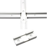 80mm Aluminium Alloy Connector T-Track Miter Slot Connector for Carpenter DIY Woodworking Tool