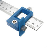 Woodworking Inch and Mertic Cabinet Hardware Jig Punch Locator Carpenter Hardware Drill Guide Tool Wood Drilling Tool