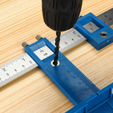 Woodworking Inch and Mertic Cabinet Hardware Jig Punch Locator Carpenter Hardware Drill Guide Tool Wood Drilling Tool