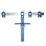 Woodworking Inch and Mertic Cabinet Hardware Jig Punch Locator Carpenter Hardware Drill Guide Tool Wood Drilling Tool