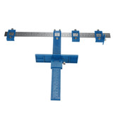 Woodworking Inch and Mertic Cabinet Hardware Jig Punch Locator Carpenter Hardware Drill Guide Tool Wood Drilling Tool