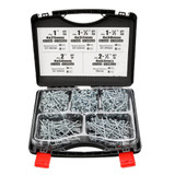 552pcs Self Tapping Pocket Hole Screws Kit SQ2 Square Driver Or PH2 Cross Driver 25/32/38/50/63mm Screws with Screwdriver Bit and Storage Case