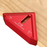 Aluminum Alloy 45/90 Degree Scribing Ruler Saddle Square Woodworking Measuring Marking T Ruler Bend Ruler