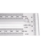 200mm+300mm+400mm Stainless Steel Precision Marking T Ruler Hole Positioning Measuring Ruler Woodworking Scriber Scribing Tool