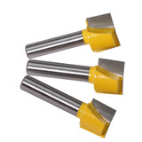 Drillpro 16/18/20mm Router Bit 8mm Shank Surface Planing Bottom Cleaning Wood Milling Router Bit for CNC