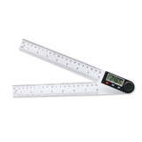 200mm Digital Angle Finder Protractor Inclinometer 360 Degree Angle Ruler mm and Inch Scale Transport Plastic Ruler Woodworking Measuring