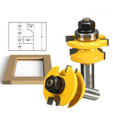 Drillpro RB6 2pcs 1/2 Inch Shank Finger Joint Router Bit for Woodworking
