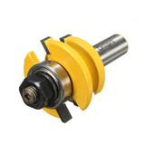 Drillpro RB6 2pcs 1/2 Inch Shank Finger Joint Router Bit for Woodworking