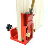 Drillpro Pocket Hole Drill Guide Dowel Jig Oblique Hole Locator Drilling Kit Aluminium Woodworker DIY Tools with 9mm Drill Bit