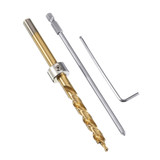 Drillpro Aluninum Alloy 3 Pocket Hole Syestem Pocket Hole Jig Drill Locator Guide with Drill Screwdriver Set and Pocket Hole Screw Plug Woodworking Tool