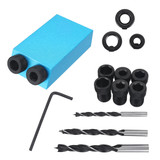 14pcs 15 Degree Oblique Hole Locator Drill Angle Locator Bits Pocket Hole Jig Woodwork Tools