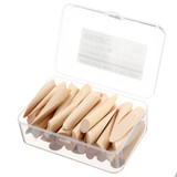 250Pcs Pine Wood 9.5mm Pocket Hole Plug with Box Furniture Jointing Accessories for 9.5mm Drill Bits