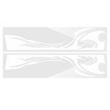 210cm*38cm Sports Stripe Pattern Style Car Stickers Vinyl Decal for Race SUV Side Body