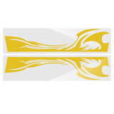 210cm*38cm Sports Stripe Pattern Style Car Stickers Vinyl Decal for Race SUV Side Body