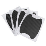 4PCS/Set Car Door Handle Cover Self-Adhesive Scratch Protective Film Carbon Look Sticker