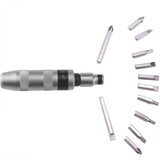 13PC Impact Screwdriver Set CR-V Screw Driver Positive and Reverse Multi Bit PHILLIPS SLOTTED Screwdriver