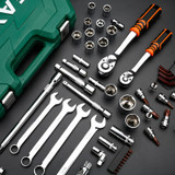 46Pcs Professional Spanner Socket Set 1/4inch Screwdriver Ratchet Wrench Set Kit Car Repair Tools Combination Hand Tool Set