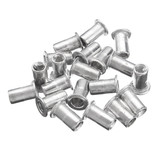 Pop Riveter Gun Rivet Hand Tool Set Kit with 100Pcs Nut Inserts + 5Pcs Mandrels & Box