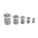 Pop Riveter Gun Rivet Hand Tool Set Kit with 100Pcs Nut Inserts + 5Pcs Mandrels & Box