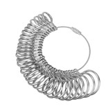 Jewelry Measuring Tool Set Alloy Ring Size Stick US Code Ring Ruler Hammer Kit