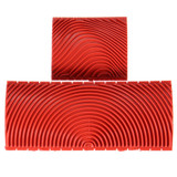 2Pcs Large & Small Wood Graining Tool DIY Wall Floor Painting Effects Wood Grain Rubber for Home Decoration Hand Tools