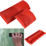 2Pcs Large & Small Wood Graining Tool DIY Wall Floor Painting Effects Wood Grain Rubber for Home Decoration Hand Tools