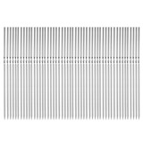 50PCS 30cm Stainless Steel BBQ Skewers Grill Roasting Meat Kebab Sticks Set