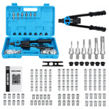 110pcs Rivet Machine Rivet Nut Kit Rivet nut Setting Tools Nut Setter Hand Blind Riveter 14"