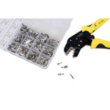 PARON JX-1601-08T AWG20-10 Crimper Plier Wire Engineering Ratchet Crimping Pliers Hand Tools with 840Pcs Terminals