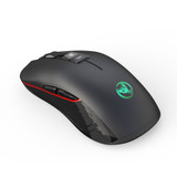 HXSJ T30 2.4GHz Wireless Rechargeable Mouse 3600DPI Optical Office Business RGB Gaming Mouse with USB Receiver for Computer Laptop PC (Black)