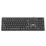 AOC KB161 Wired Keyboard 104 Keys Waterproof Business Office Keyboard for Computer PC Laptop