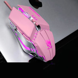 T-Wolf V7 Wired Gaming Mouse Macro Programming Mouse 7 Buttons Adjustable 4800DPI Optical Mechanical Gaming Mice RGB Backlight for PC Computer Gamer