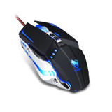 T-Wolf V7 Wired Gaming Mouse Macro Programming Mouse 7 Buttons Adjustable 4800DPI Optical Mechanical Gaming Mice RGB Backlight for PC Computer Gamer