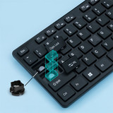 uFound R752 2.4G Wireless Keyboard & Mouse Set Business Office Silent 106 Keys Keyboard 1200DPI Mouse Kit for Mac Windows