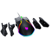 T-Wolf V11 Wired Gaming Mouse Creative Mechanical Module Magnetic Flank And Weight Design Mouse RGB Lighting 6400DPI Gaming Mouse For PC Laptop