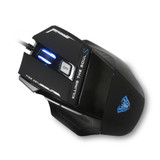 AULA S12 Wired Gaming Mouse 3500DPI 6 Gears Adjustable Avago Customized Chip Macro Programming RGB Mouse For Laptop Desktop PC